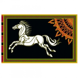SDA™ - Drapeau du Rohan (fond noir)