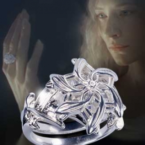 Galadriel - Bague Nenya - argent massif