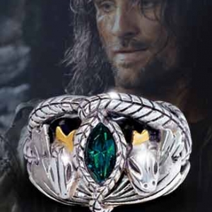 Aragorn - Anneau Barahir - argent massif