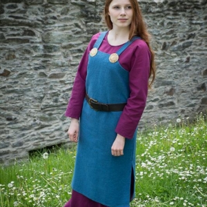 Robe Viking Frida - Bleu cyan